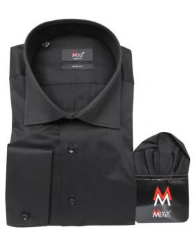 Extra Langarm Herren Hemd Fischgrät Slim-fit
