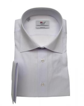 Extra Langarm Hemd Slim-fit Schattenstreifen