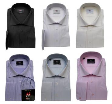 Extra Langarm Hemd Slim-fit Schattenstreifen