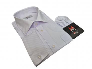 Extra Langarm Herren Hemd Schattenstreifen Regular