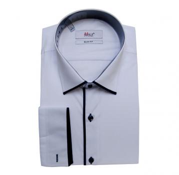Moderne Slim Fit Herrenhemd Langarm