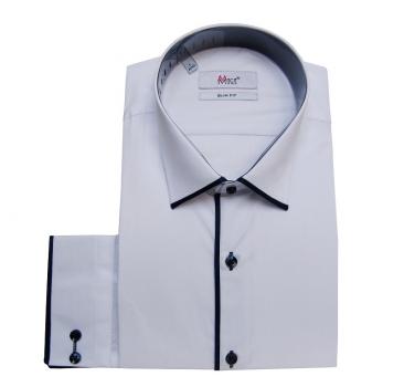 Moderne Slim Fit Herrenhemd Langarm