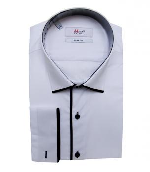 Moderne Slim Fit Herrenhemd Langarm