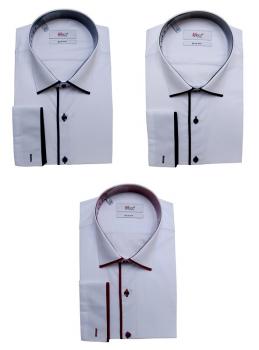Moderne Slim Fit Herrenhemd Langarm