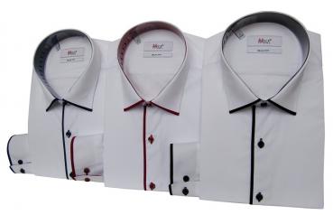 Moderne Slim Fit Herrenhemd Langarm