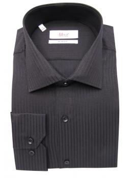 Slim Fit Langarm Herrenhemd Struktriert