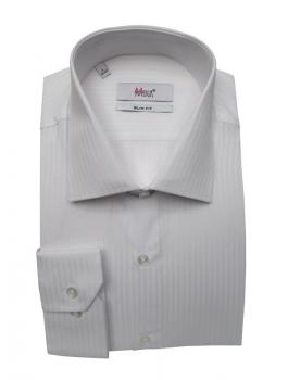 Slim Fit Langarm Herrenhemd Struktriert