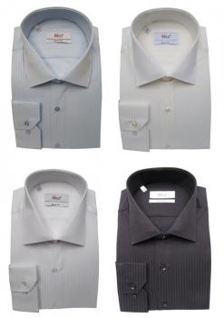 Slim Fit Langarm Herrenhemd Struktriert