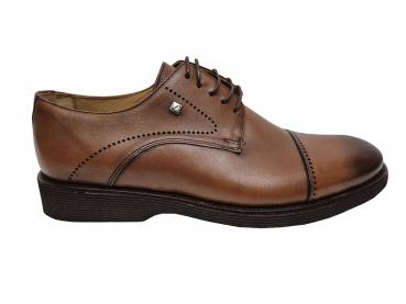 Bequeme Echt Leder Herren Schnürschuhe