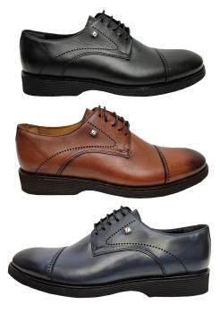 Bequeme Echt Leder Herren Schnürschuhe