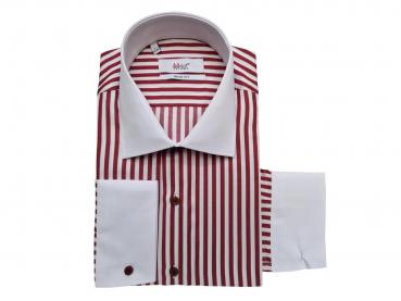 Winchester Kragen Hemd gestreift Slim Fit Langarm