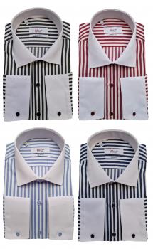Winchester Kragen Hemd gestreift Slim Fit Langarm