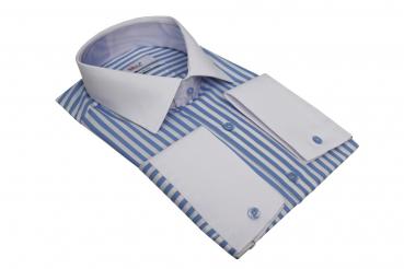 Winchester Kragen Hemd gestreift Slim Fit Langarm