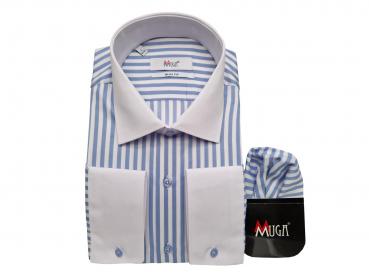 Winchester Kragen Hemd gestreift Slim Fit Langarm
