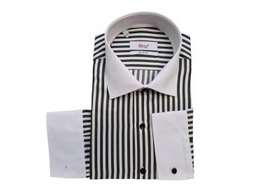 Winchester Kragen Hemd gestreift Slim Fit Langarm