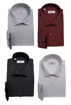 Herren Hemd gemustert Langarm Regular Fit