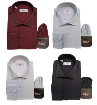 Herren Hemd gemustert Langarm Regular Fit