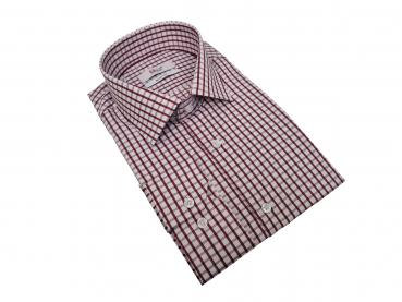 Langarmhemd Herren Hemd Slim fit Kariert