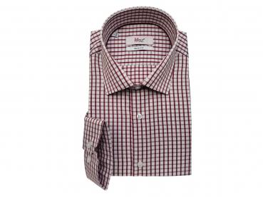 Langarmhemd Herren Hemd Slim fit Kariert