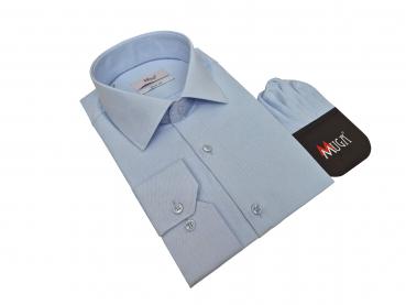 Fischgrat Herren Hemd Lang Arm Slim Fit
