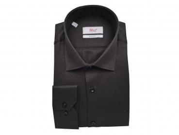 Fischgrat Herren Hemd Lang Arm Slim Fit