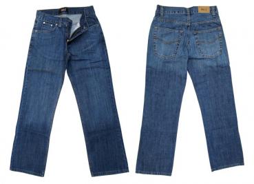 Klassische Herren Jeans Hose Blau