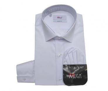 Slim-Fit Herren Hemd mit Einstecktuch