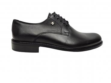 Herren Anzugschuhe Schwarz Echtleder