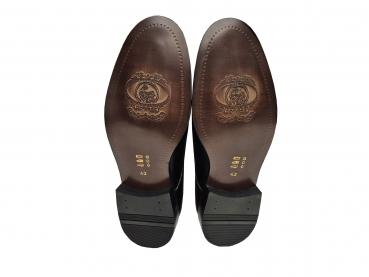 Herren Anzugschuhe Schwarz Echtleder
