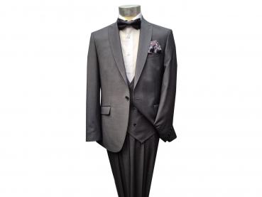 Regular Fit Herren Anzug mit Weste Kurzgröße