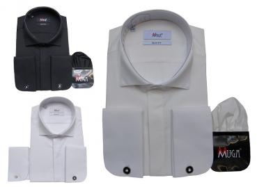 Kläppchenkragen Hemd mit Manschettenknöpfe Slim Fit