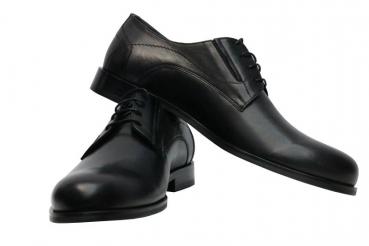 Herren Schuhe echtlder Schwarz Klassisch