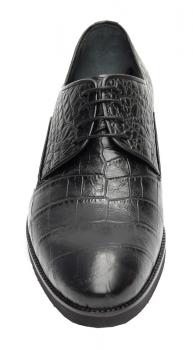Kroko Optik Herrenschuhe Echtleder