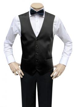 Herren Hochzeitsweste mit Blaue Fliege Slim Fit