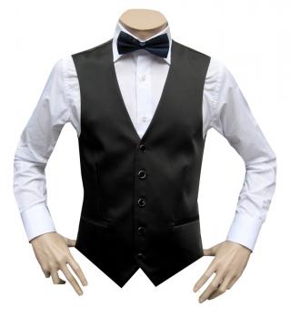 Herren Hochzeitsweste mit Blaue Fliege Slim Fit