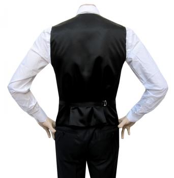 Herren Hochzeitsweste Slim mit Weiße Fliege