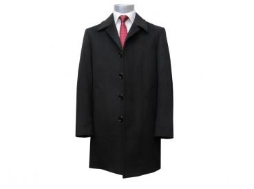 Herren Kurz Mantel Schwarz