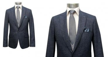 Slim Fit Anzug Dunkelblau Herren mit Weste und Reversnadel