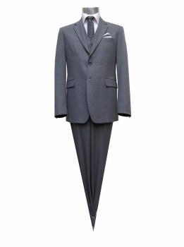 Herren Anzug 3-Teilig 120s Grau
