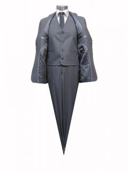 Herren Anzug 3-Teilig 120s Grau