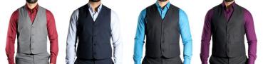 Klassische Herren Anzugweste Regular Fit