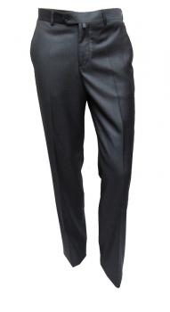 Klassische Herren Hose Anthrazit ohne Bundfalte