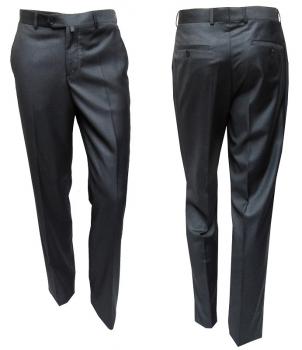 Klassische Herren Hose Anthrazit ohne Bundfalte