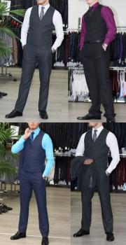 Slim-fit Herren Weste Anzugweste