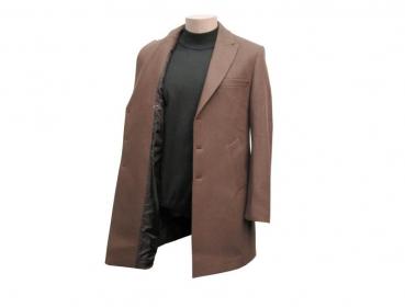 Herren Mantel Camel Braun