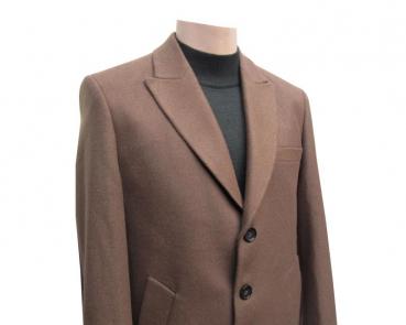 Herren Mantel Camel Braun