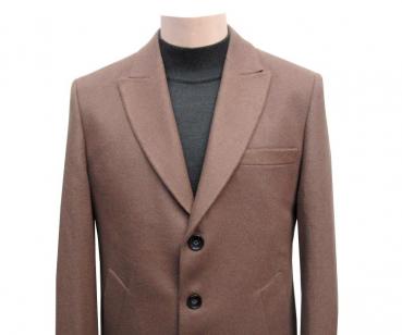 Herren Mantel Camel Braun