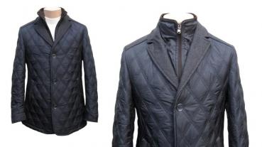 Herren Steppjacke Doppelkragen