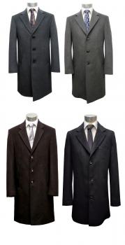 Herrenmantel Knielange Wollmantel für jeden Anlass