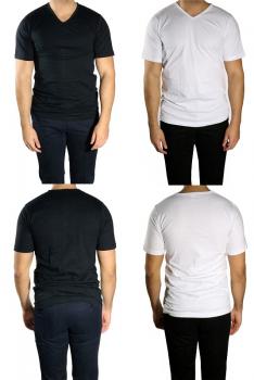 T-Shirt Unterhemd V-Ausschnitt Kurzarm